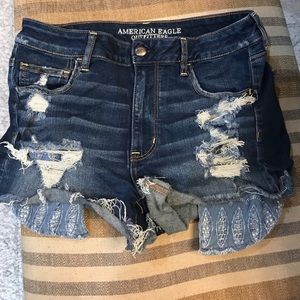 American Eagle Super Stretch Cutoff Denim Shorts
